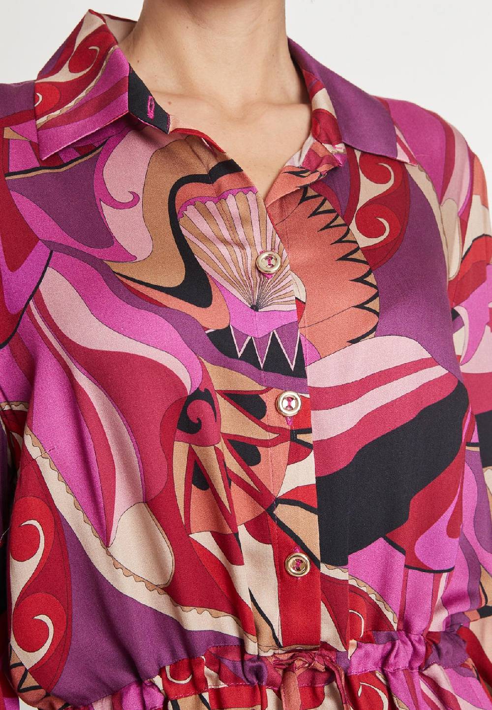 Ana Alcazar Hemdblusenkleid Makaro Tiefpreis