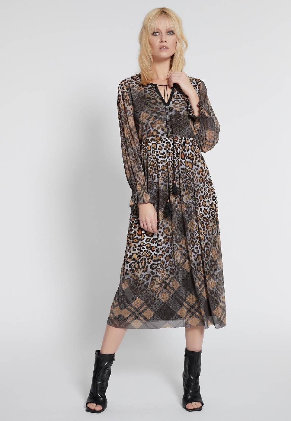 Ana Alcazar Midikleid Hilla Kostenloser Versand international