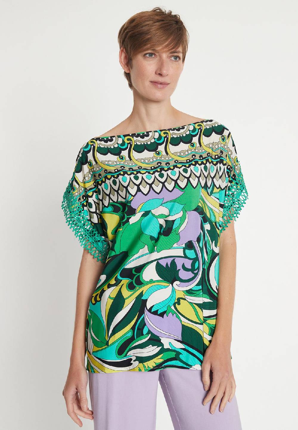 Ana Alcazar Printshirt Lorisa Sonderangebot der Fabrik