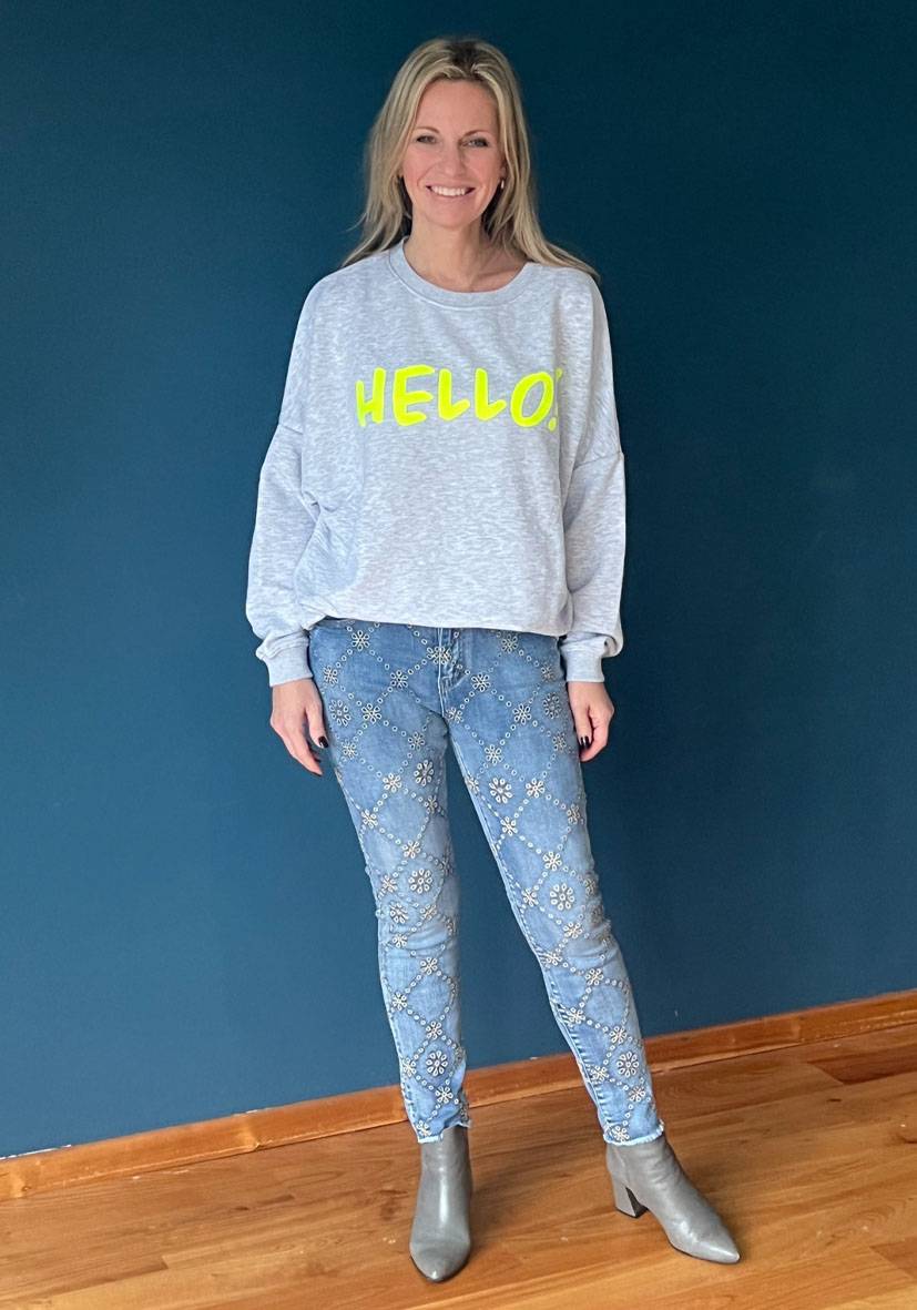 Miss Goodlife Jeans Floral Kostenlose Rückgabe
