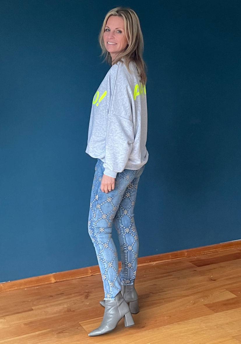 Miss Goodlife Jeans Floral Kostenlose Rückgabe