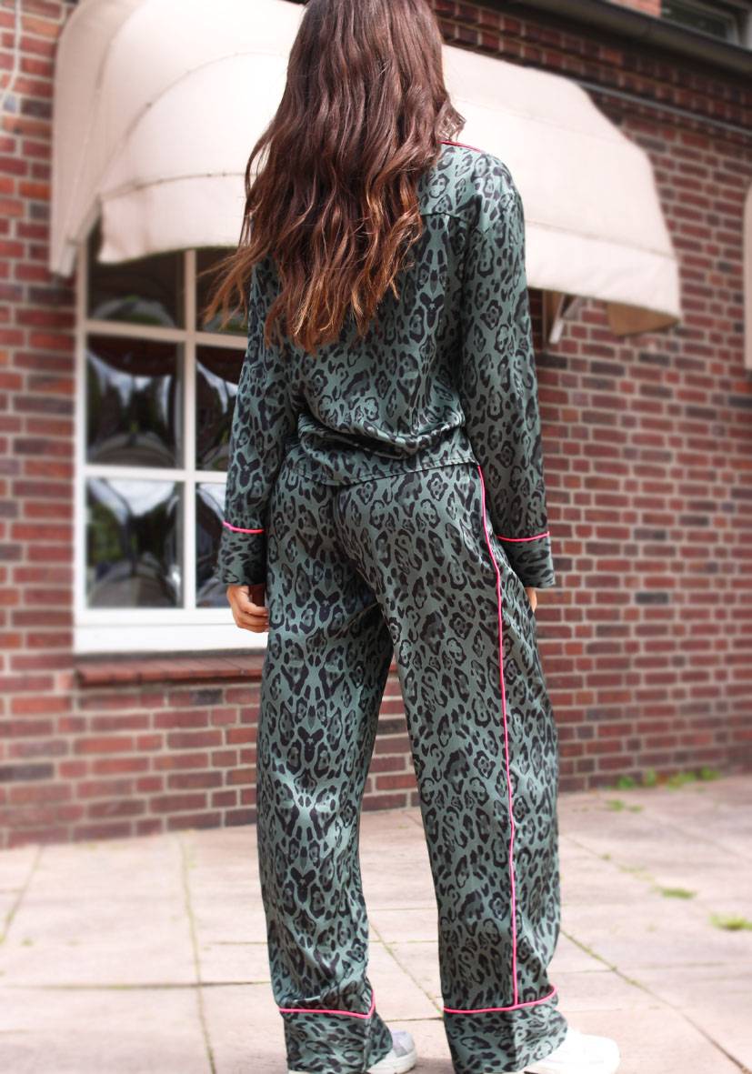 Miss Goodlife Pants Leo Love – green Verkauf