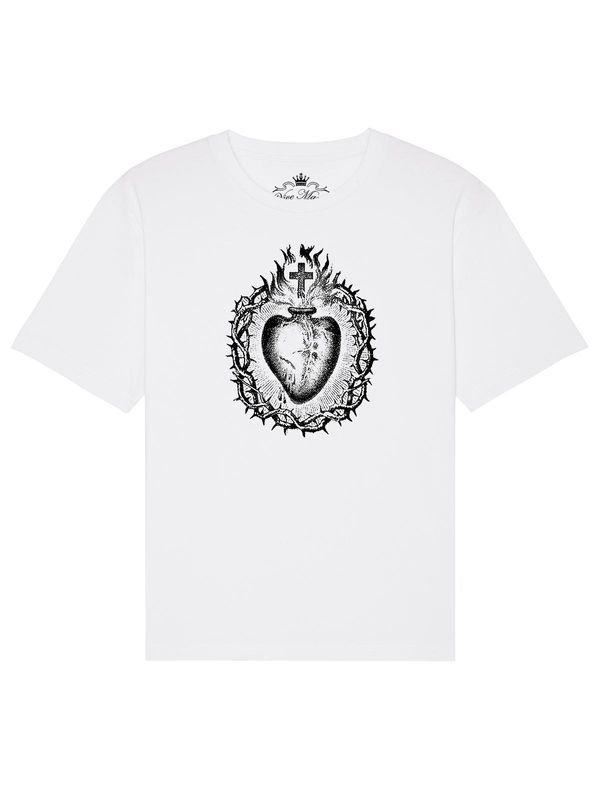 Nastrovje Potsdam Vive Maria Holy Heart Herren T-Shirt weiss Großer Ausverkauf