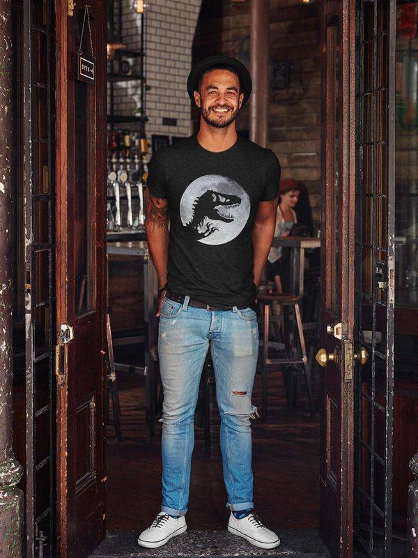 Nastrovje Potsdam Jurassic Park Moonlight Herren T-Shirt schwarz Muttertagsangebot