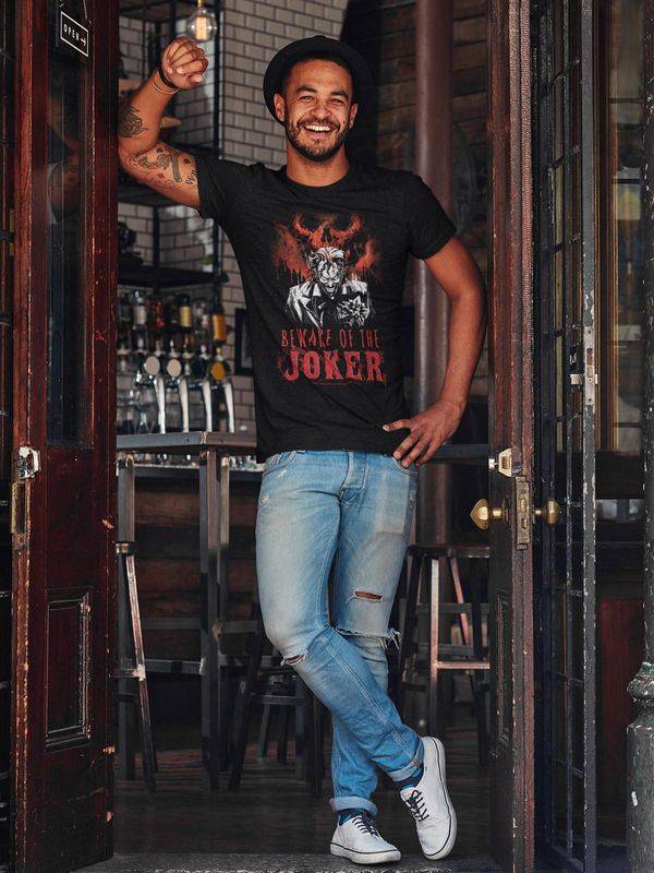 Nastrovje Potsdam Batman World Burn T Herren T-Shirt schwarz Neueste Mode