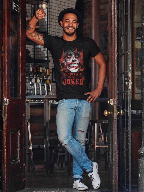 Nastrovje Potsdam Batman Burn Herren T-Shirt schwarz Online Outlet
