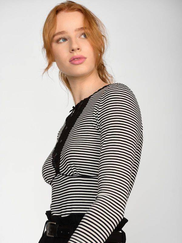 Nastrovje Potsdam Vive Maria Ahoi Summer Damen 3/4-Arm-Shirt schwarz/creme Große Rabatte