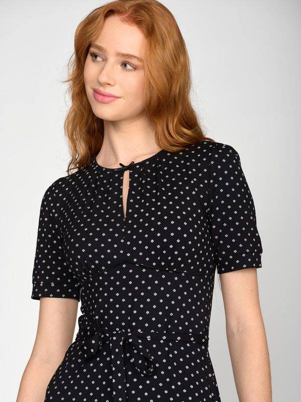 Nastrovje Potsdam Vive Maria Vintage Èmelie Damen A-Linien-Kleid schwarz allover Sonderangebote