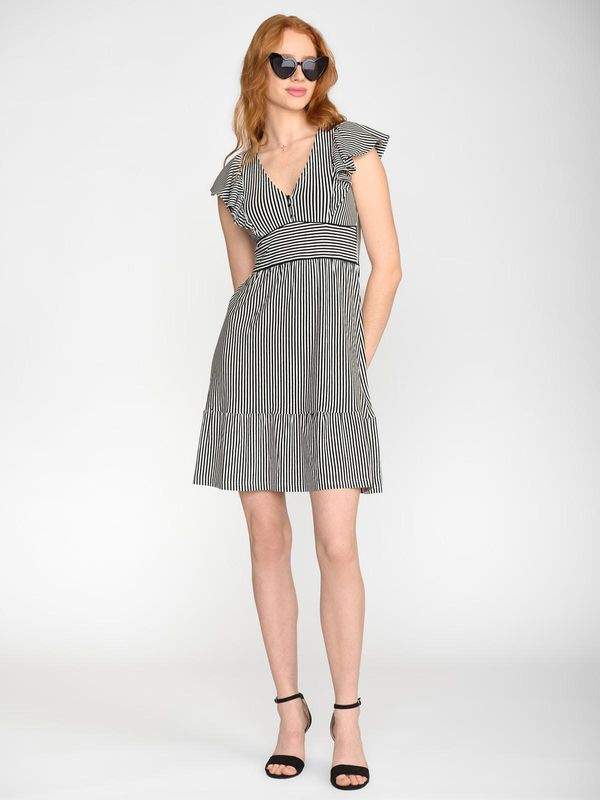Nastrovje Potsdam Vive Maria Ahoi Summer Damen Volantkleid schwarz/weiß