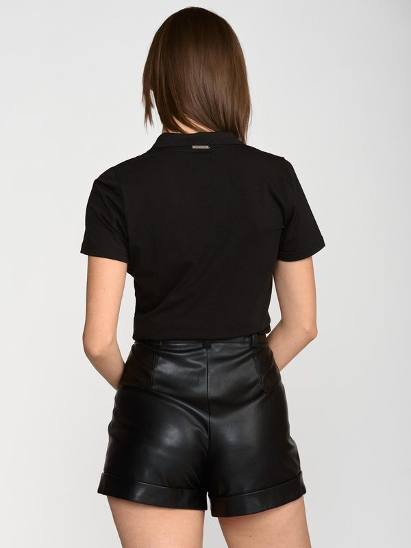 Nastrovje Potsdam Pussy Deluxe Classic Black Damen Kurzarmbluse schwarz Nur für heute