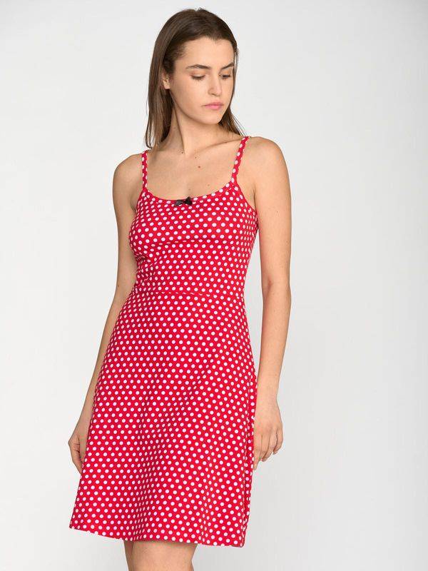 Nastrovje Potsdam Pussy Deluxe Dotties Classic Dress female rot allover Vierteljährliche Förderung