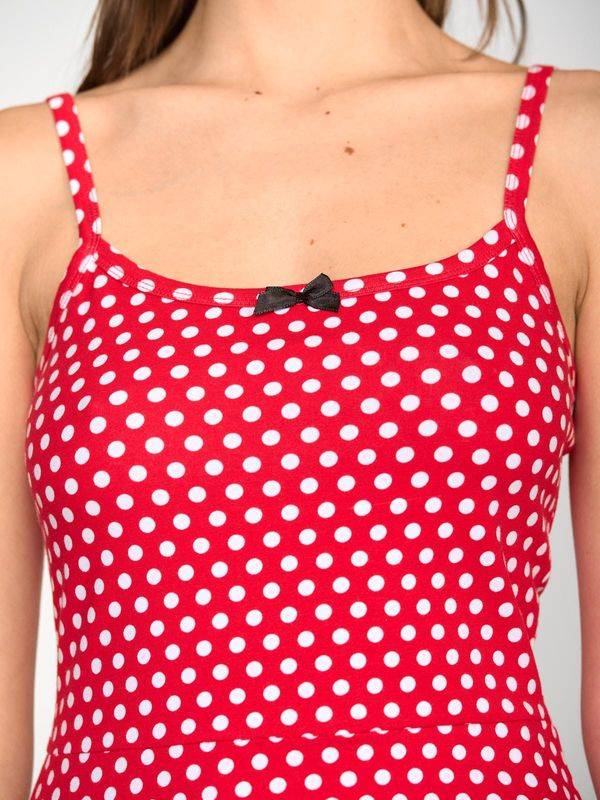 Nastrovje Potsdam Pussy Deluxe Dotties Classic Dress female rot allover Vierteljährliche Förderung