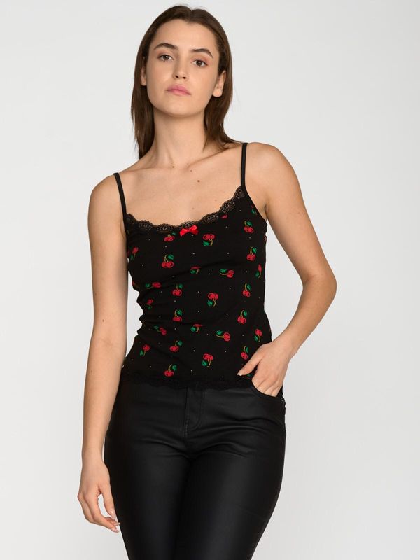Nastrovje Potsdam Pussy Deluxe Cherries Classic Top female schwarz/allover Bis zu 55% Rabatt