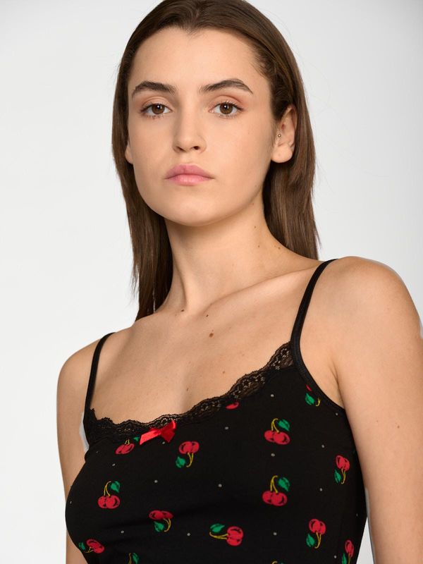 Nastrovje Potsdam Pussy Deluxe Cherries Classic Top female schwarz/allover Bis zu 55% Rabatt