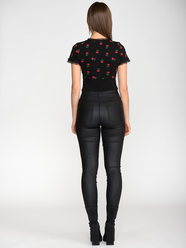 Nastrovje Potsdam Pussy Deluxe Bow On Cherries Shirt female schwarz/allover Discount Store für neue Produkte