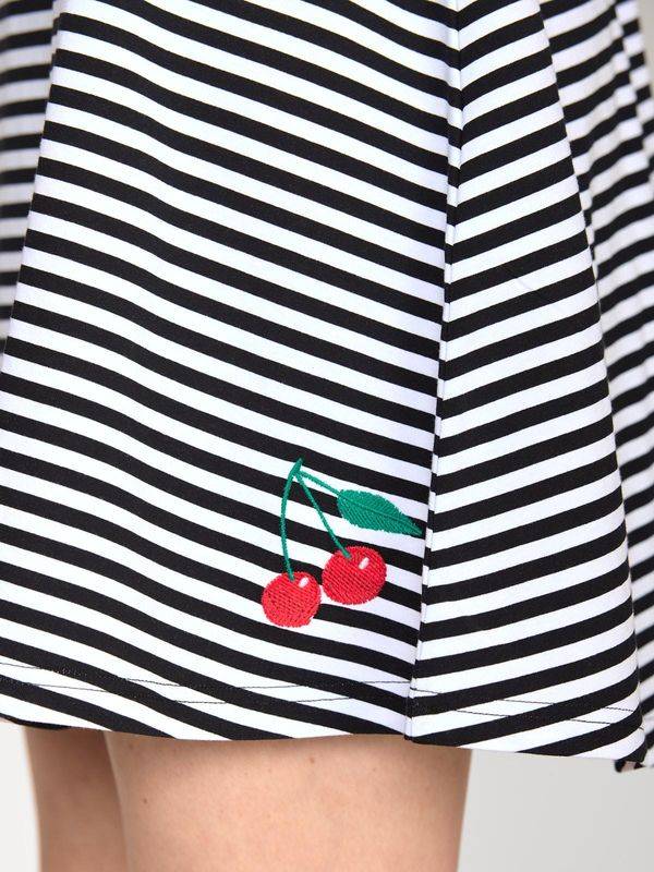 Nastrovje Potsdam Pussy Deluxe Stripey Classic Dress female schwarz/weiß Nur noch ein Tag übrig