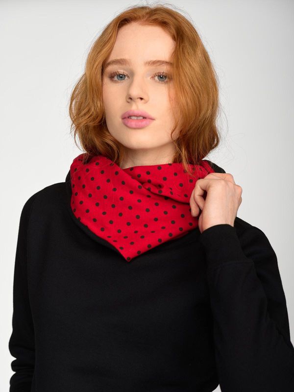 Nastrovje Potsdam Pussy Deluxe Black Dotties On Red Hoodie Damen Schalkragenpullover schwarz/allover Clearance-Verkauf