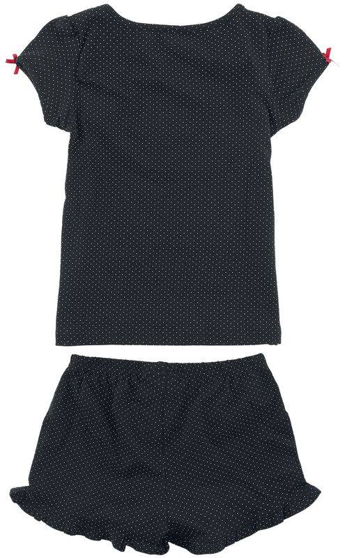 Nastrovje Potsdam Pussy Deluxe Dotties % Cherry Girl Kinder Schlafanzug schwarz allover Black Friday Preise