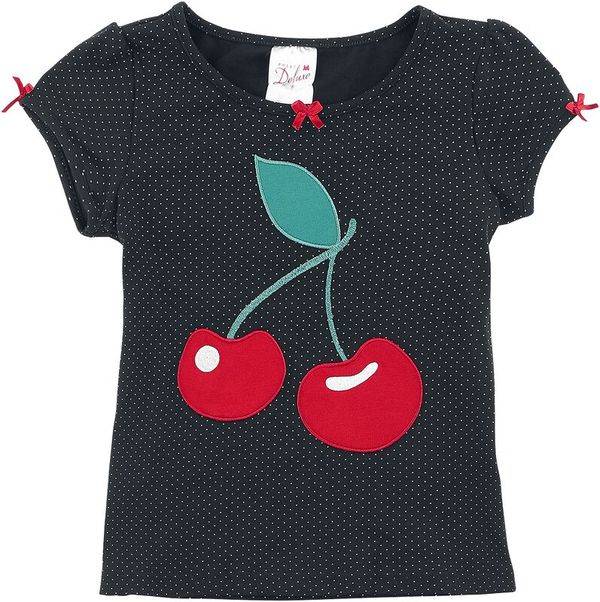 Nastrovje Potsdam Pussy Deluxe Dotties % Cherry Girl Kinder Schlafanzug schwarz allover Black Friday Preise