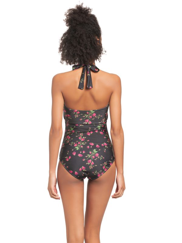 Nastrovje Potsdam Pussy Deluxe Vintage Rose Damen Badeanzug schwarz allover 2025
