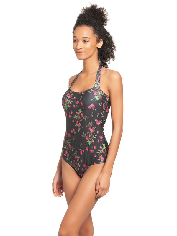 Nastrovje Potsdam Pussy Deluxe Vintage Rose Damen Badeanzug schwarz allover 2025