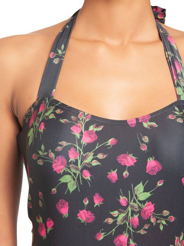 Nastrovje Potsdam Pussy Deluxe Vintage Rose Damen Badeanzug schwarz allover 2025