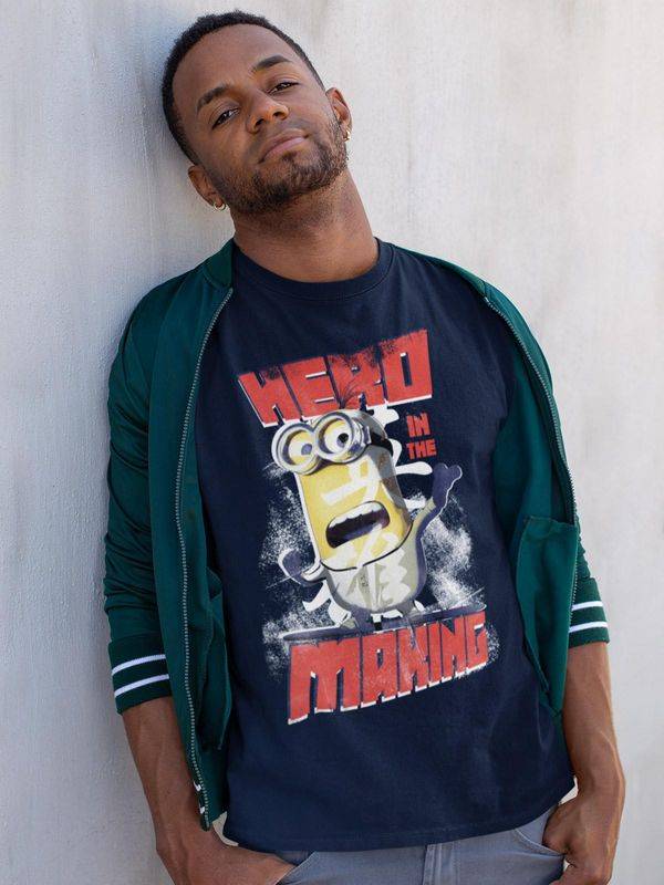 Nastrovje Potsdam Minions Hero Herren T-Shirt marine Fabrikpreis
