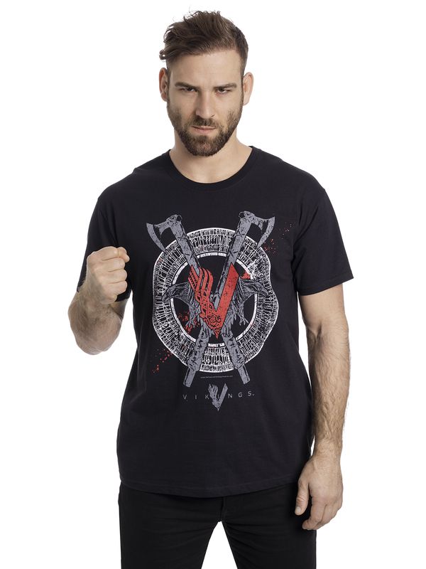 Nastrovje Potsdam Vikings Odin Red Herren T-Shirt schwarz Sonderangebot