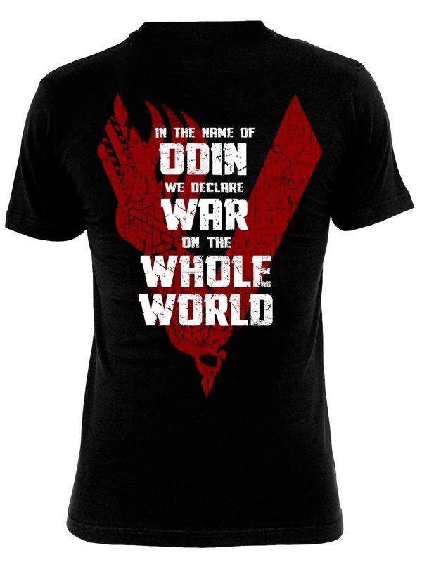 Nastrovje Potsdam Vikings Odin Red Herren T-Shirt schwarz Sonderangebot