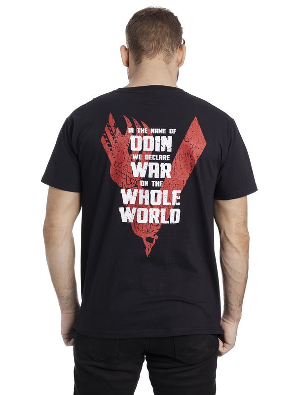 Nastrovje Potsdam Vikings Odin Red Herren T-Shirt schwarz Sonderangebot