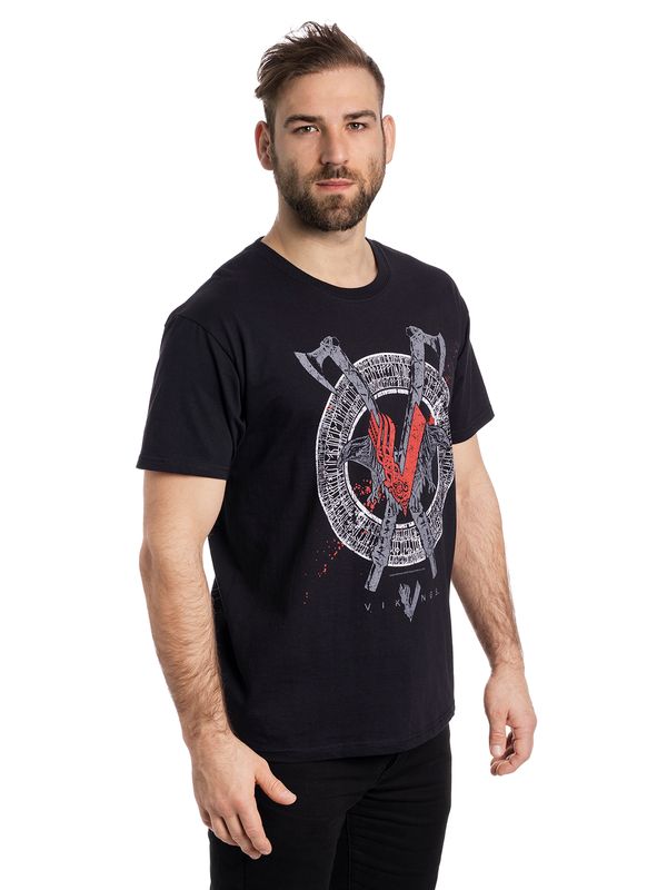 Nastrovje Potsdam Vikings Odin Red Herren T-Shirt schwarz Sonderangebot