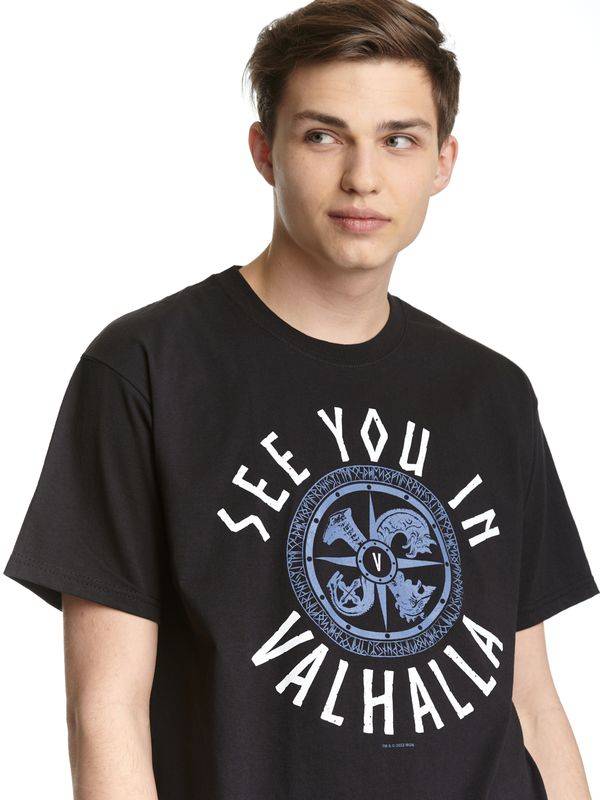 Nastrovje Potsdam Vikings Valhalla See you in Valhalla Herren T-Shirt schwarz Flash Sale