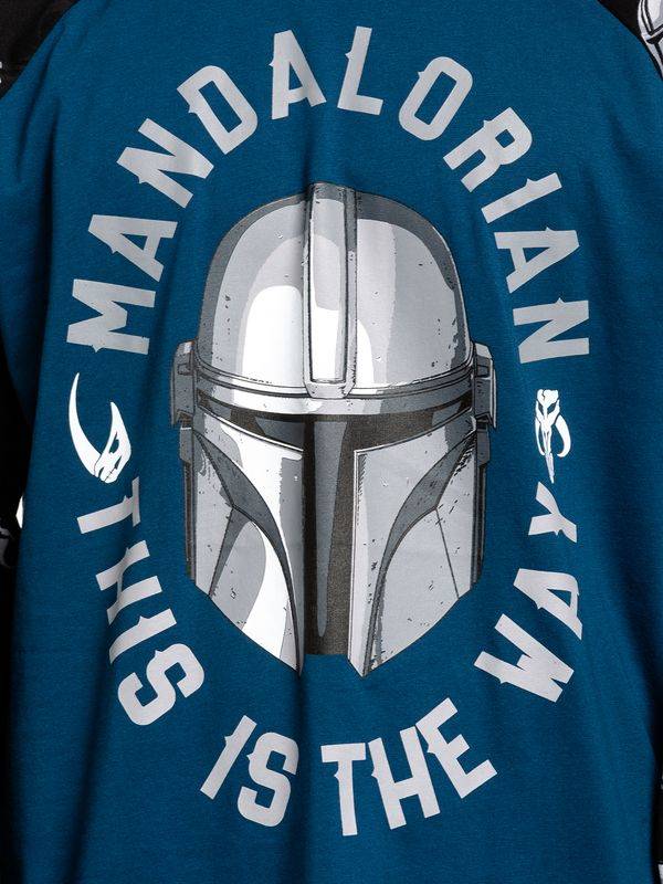 Nastrovje Potsdam The Mandalorian The Way Herren Langarmshirt schwarz/blau Exklusivangebot