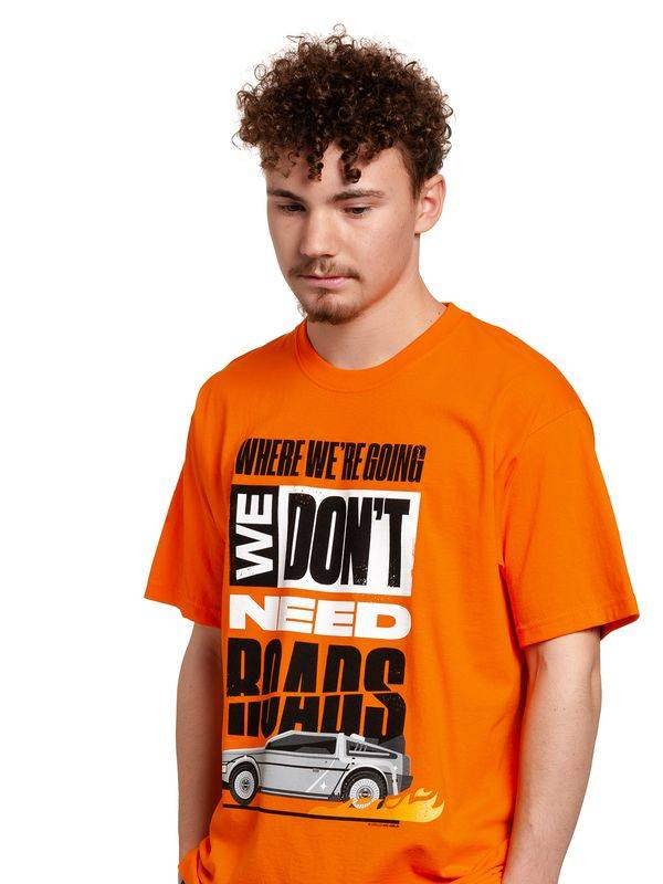 Nastrovje Potsdam Back To The Future We Don&#039;t Need Herren T-Shirt orange Preisnachlass