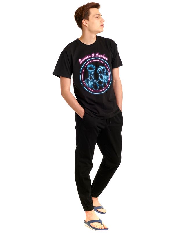 Nastrovje Potsdam The Muppets Bunsen & Beaker Herren T-Shirt schwarz Saisonschlussverkauf