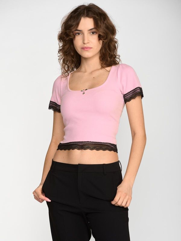 Nastrovje Potsdam Vive Maria Sweet Cropped Shirt Damen T-Shirt rosa Muttertagsangebot
