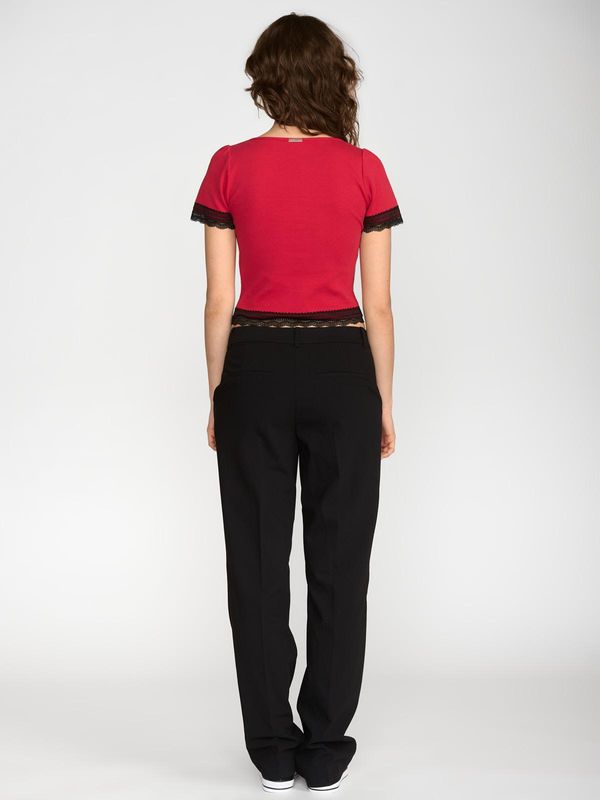 Nastrovje Potsdam Vive Maria Sweet Cropped Shirt Damen T-Shirt rot Vatertagsangebot
