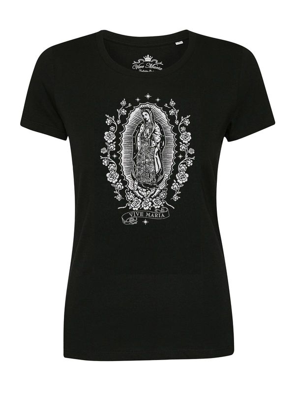 Nastrovje Potsdam Vive Maria Holy Virgin Damen T-Shirt schwarz Lagerräumung