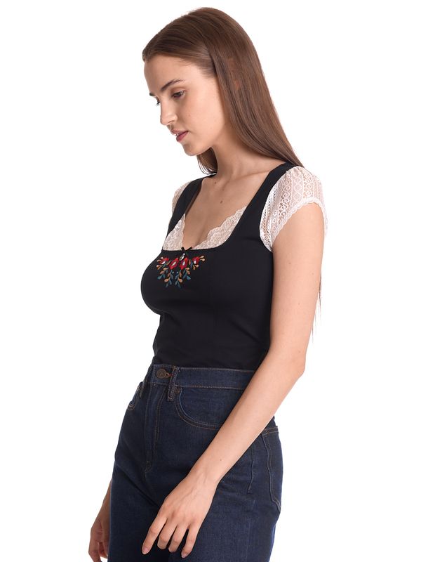Nastrovje Potsdam Vive Maria Meadow Kiss Damen Spitzentop schwarz/creme Top Angebot
