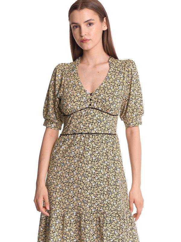 Nastrovje Potsdam Vive Maria Golden Flower Damen A-Linien-Kleid dunkelgelb allover Saisonale Angebote