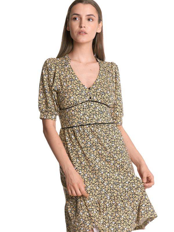 Nastrovje Potsdam Vive Maria Golden Flower Damen A-Linien-Kleid dunkelgelb allover Saisonale Angebote
