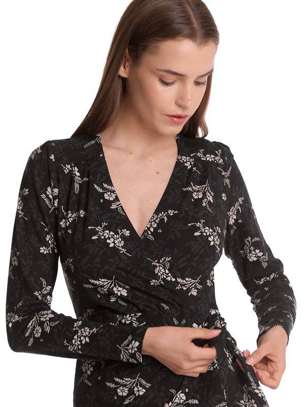 Nastrovje Potsdam Vive Maria Reverie Wrap Damen Wickelkleid schwarz allover Sonderangebote