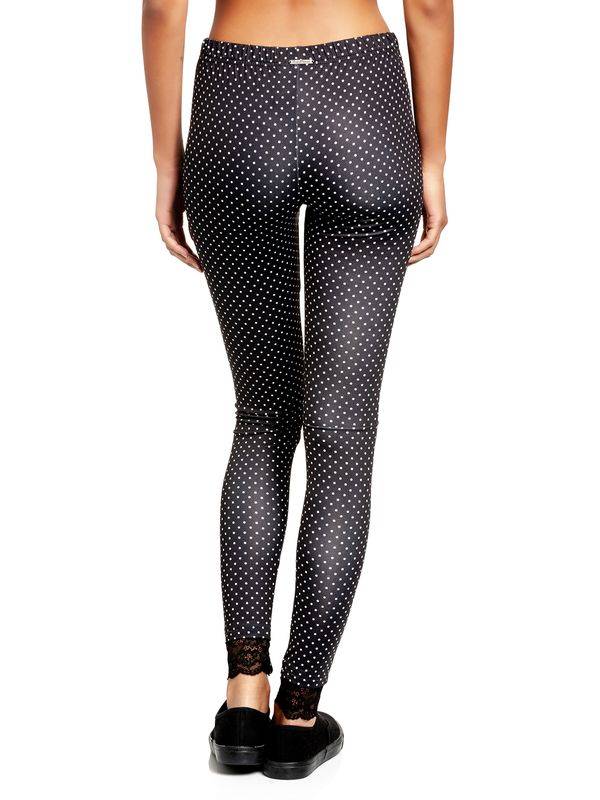 Nastrovje Potsdam Pussy Deluxe Dotties Damen Leggings schwarz allover Super Sparpreis