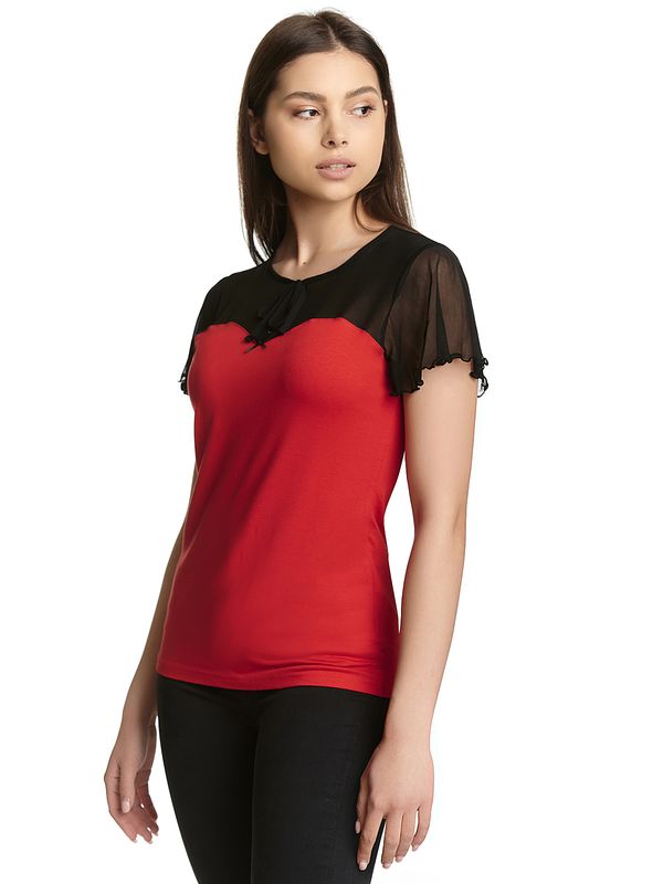 Nastrovje Potsdam Pussy Deluxe Red Lovley Chic Damen T-Shirt rot Begrenzte Freigabe