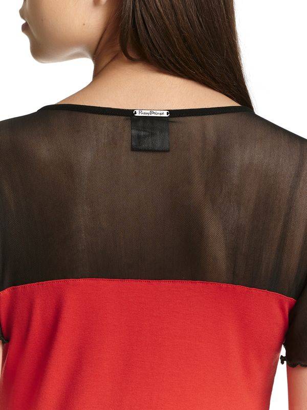 Nastrovje Potsdam Pussy Deluxe Red Lovley Chic Damen T-Shirt rot Begrenzte Freigabe
