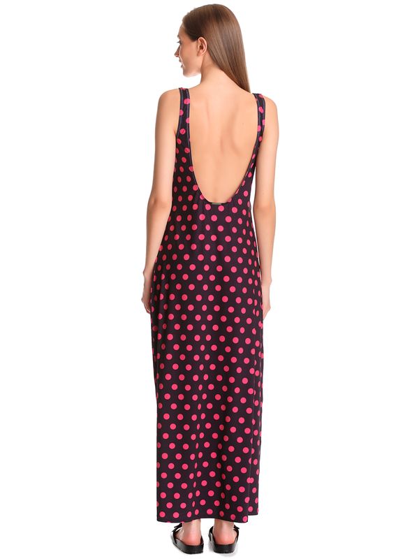 Nastrovje Potsdam Pussy Deluxe Classic Pink Dotties Damen Strandkleid schwarz allover Letzte 2 Tage