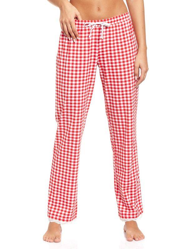 Nastrovje Potsdam Pussy Deluxe Red Plaid Damen Schlafhose rot allover Vierteljährliche Förderung