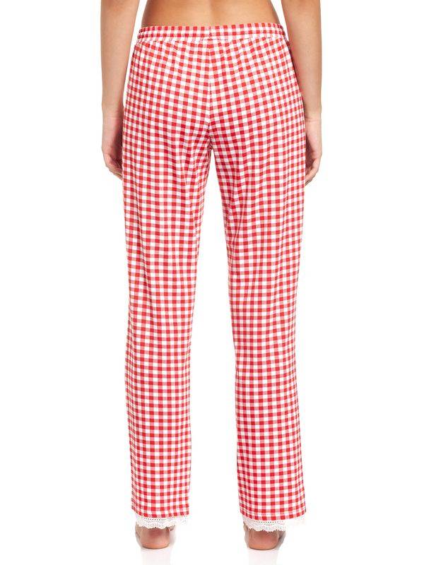 Nastrovje Potsdam Pussy Deluxe Red Plaid Damen Schlafhose rot allover Vierteljährliche Förderung