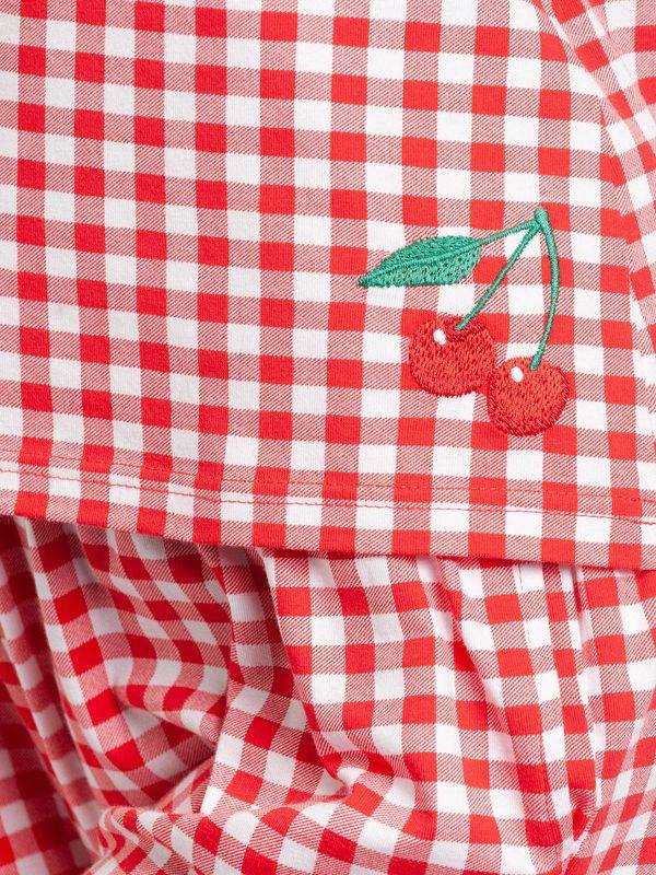 Nastrovje Potsdam Pussy Deluxe Red Plaid Damen Pyjama rot allover Bis zu 55% Rabatt