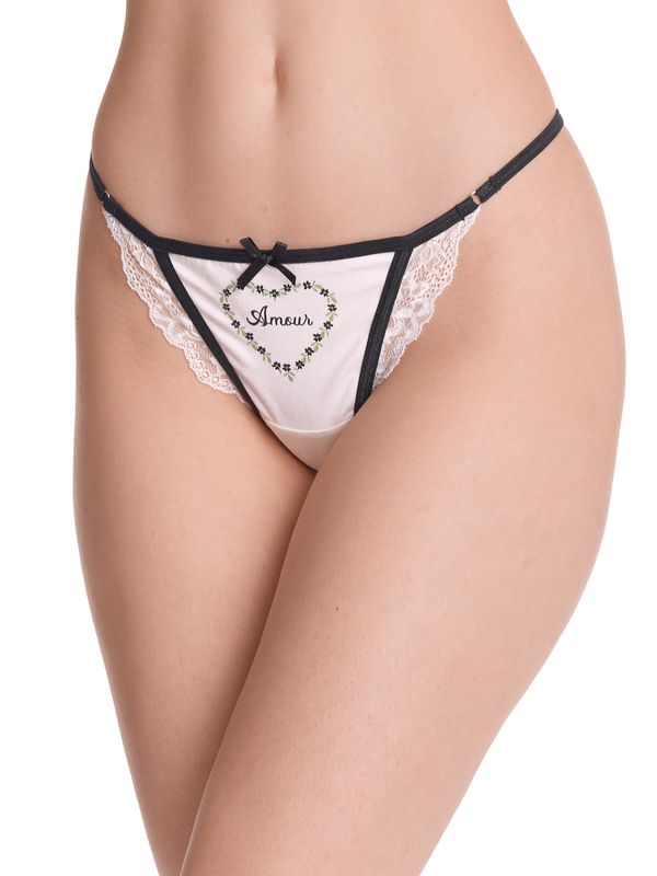 Nastrovje Potsdam Vive Maria Princess Love Damen Stringtanga-Set creme/schwarz Osterangebot
